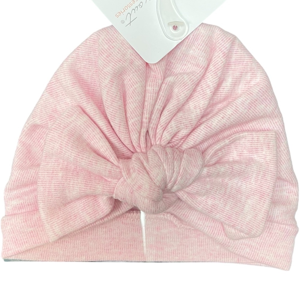 Starting Out Newborn Head Wrap Bow Hat Pink